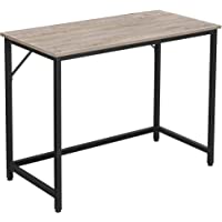 VASAGLE Escritorio- Mesa de Ordenador- Mesa de Oficina pequeña- 100 x 50 x 75 cm- para Estudio- Oficina- Montaje Simple…
